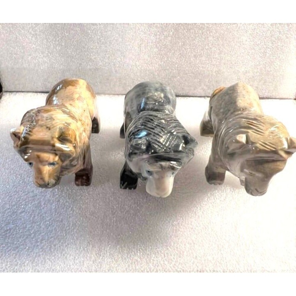 Peru Agate Lion Carvings - Your Choice